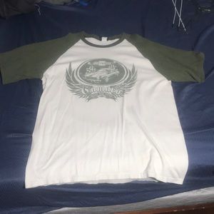 Green/ Cream Camaro Tee Shirt